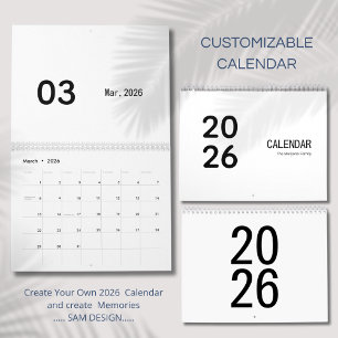Eenvoudige luxe kalender