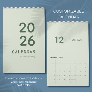 Eenvoudige luxe kalender