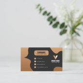 Eenvoudige luxe visitekaartje (Staand voorkant)