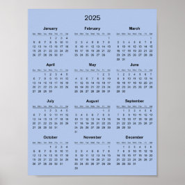 Eenvoudige maar Elegante 2025 Agenda | Poster