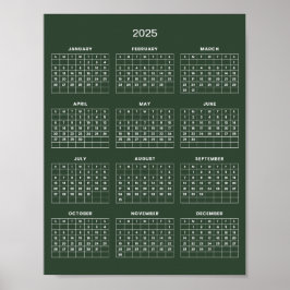 Eenvoudige maar Elegante 2025 Agenda | Poster