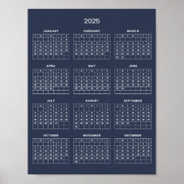 Eenvoudige maar Elegante 2025 Agenda | Poster