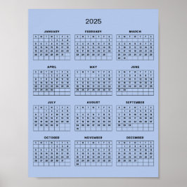 Eenvoudige maar Elegante 2025 Agenda | Poster