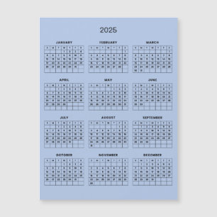 Eenvoudige maar elegante 2025 kalender   Magnetisc
