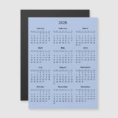 Eenvoudige maar elegante 2025 kalender | Magnetisc (Voorkant / Achterkant)