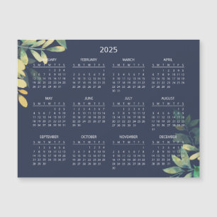 Eenvoudige maar elegante 2025 kalender Magnetisc