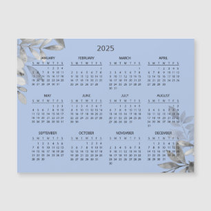 Eenvoudige maar elegante 2025 kalender Magnetisc