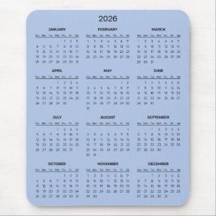 Eenvoudige maar Elegante 2026 Agenda Muismat