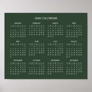 Eenvoudige maar Elegante 2026 Agenda    Poster