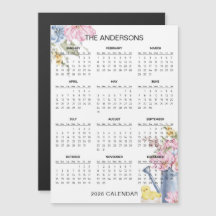 Eenvoudige maar Elegante Bloemencalender 2026 | M