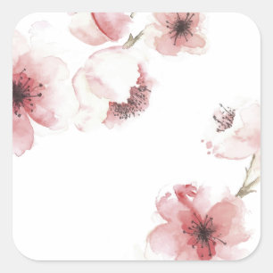 Eenvoudige maar elegante kersenbloesem   STICKER
