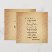 Eenvoudige maar elegante uitnodiging tot huwelijk (Voorkant / Achterkant)