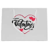 Eenvoudige, maar fijne, gelukkige valentijnsdag groot cadeauzakje (Voorkant)