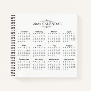 Eenvoudige maar toch elegante kalender 2024   NOTI Notitieboek