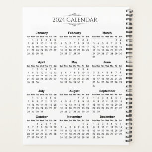 Eenvoudige maar toch elegante kalender 2024 Plan Planner