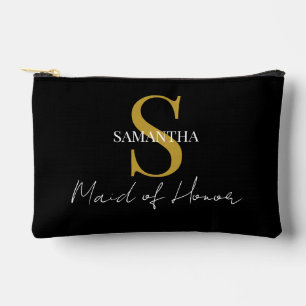 Eenvoudige Maid of Honor gift monogram, naam Etui