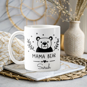 Eenvoudige Mama Beer Elegante Mama Gepersonaliseer Koffiemok