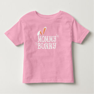Eenvoudige mammie Bunny Easter Typografie T-shir Kinder Shirts