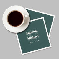 Eenvoudige maragdgroene moderne minimalistische br