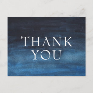 Eenvoudige Marine Blauw Modern Business Briefkaart