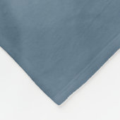 Eenvoudige marmer Blue Subtle Marble Modern Monogr Fleece Deken (Hoek)