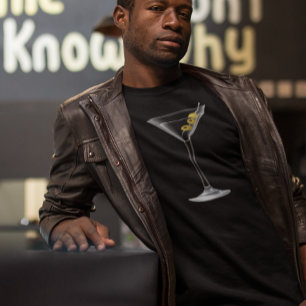 Eenvoudige Martini glazen cocktail T-shirt