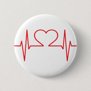 Eenvoudige medische ronde button 5,7 cm