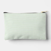 Eenvoudige Melkachtige Jade Green Narrow Stripe Etui (Achterkant)