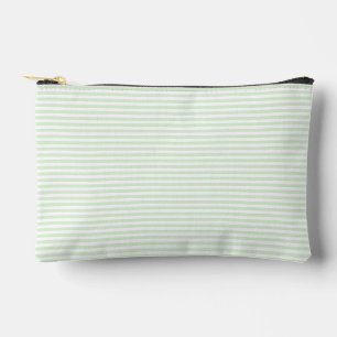 Eenvoudige Melkachtige Jade Green Narrow Stripe Etui