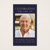 Eenvoudige Memorial Funeral Prayer Kaart (Voorkant)