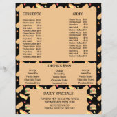 Eenvoudige Menuhamburger BBQ Grill Restaurant Flyer (Achterkant)