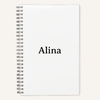 Eenvoudige merkpromotie 5.5" x 8.5" Deluxe spiraal Notitieboek