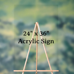 Eenvoudige merkpromotie 61 cm x 91 cm acryl bord