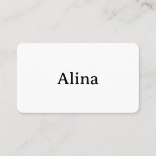 Eenvoudige merkpromotie afgerond 8,9 cm x 5 cm pla plaatskaartje