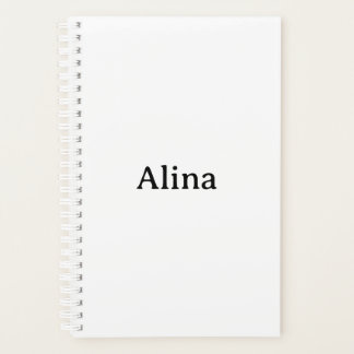 Eenvoudige merkpromotie klein 5.5" x 8.5" planner