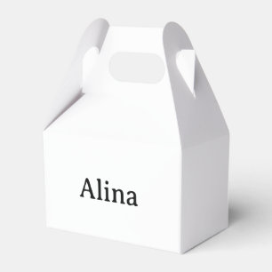 Eenvoudige merkpromotie Kleine gevel 4"x2.5"x5" Bedankdoosjes