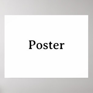 Eenvoudige merkpromotie Standaard halfglans 24"x18 Poster