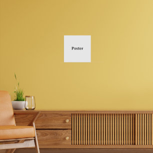 Eenvoudige merkpromotie Standaard halfglans 30x30c Poster