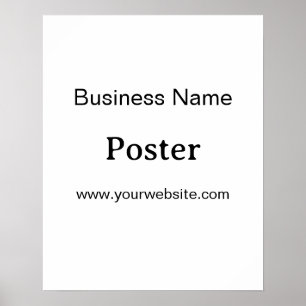 Eenvoudige merkpromotie Standaard halfglans 40x50c Poster