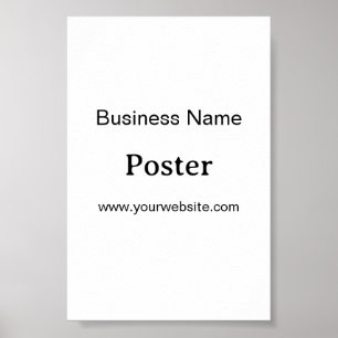 Eenvoudige merkpromotie Standaard halfglans 4" x 6 Poster