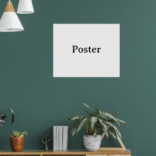Eenvoudige merkpromotie Standaard halfglans 76x61 Poster
