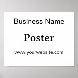 Eenvoudige merkpromotie standaard semi-gloss poster