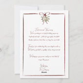 Eenvoudige Merry & Getrouwd Red Bow Foto Doodle Feestdagenkaart (Achterkant)