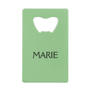 EENVOUDIGE MINIMAAL GROENE TOEVOEGING JOUW NAAM TE KREDIETKAART FLESSENOPENER