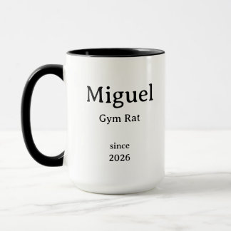 Eenvoudige Minimaal Gym Rat Mok