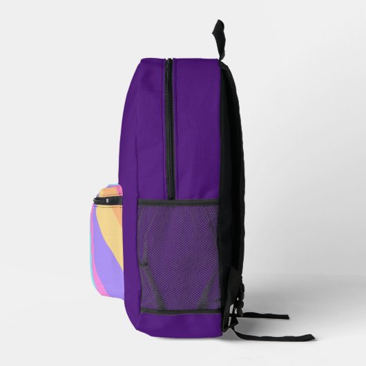 EENVOUDIGE MINIMAAL MODERNE MONOGRAM ELEGANT STIJL BEDRUKTE RUGZAK (Rechts)