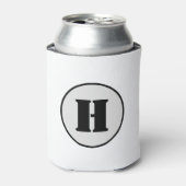 EENVOUDIGE MINIMAAL MODERNE MONOGRAM ELEGANT STIJL BLIKJESKOELER (Blikje Voorkant)
