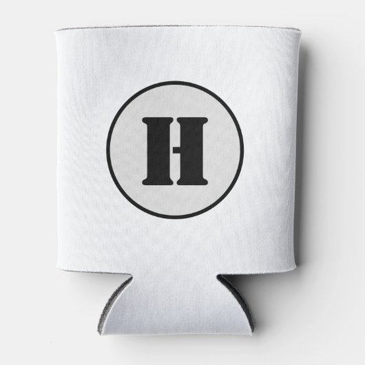 EENVOUDIGE MINIMAAL MODERNE MONOGRAM ELEGANT STIJL BLIKJESKOELER (Voorkant)