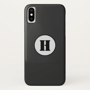 EENVOUDIGE MINIMAAL MODERNE MONOGRAM ELEGANT STIJL iPhone X HOESJE