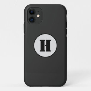 EENVOUDIGE MINIMAAL MODERNE MONOGRAM ELEGANT STIJL iPhone 11 HOESJE